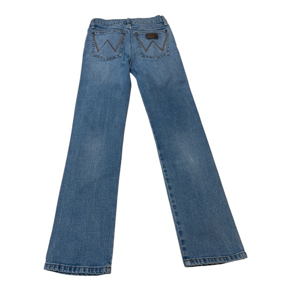 Wrangler Retro Slim Straight Medium Wash Western Cowboy Jeans Boy’s Size 12 Reg - Picture 1 of 13